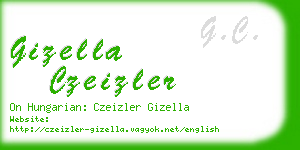 gizella czeizler business card